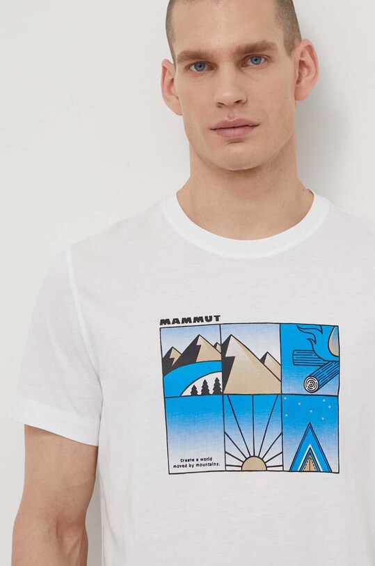 Mammut t-shirt sovrastampa bianco 1017.04044