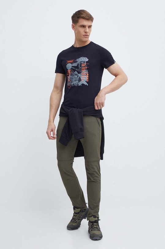 Mammut t-shirt Massone 1017.05191 czarny SS24