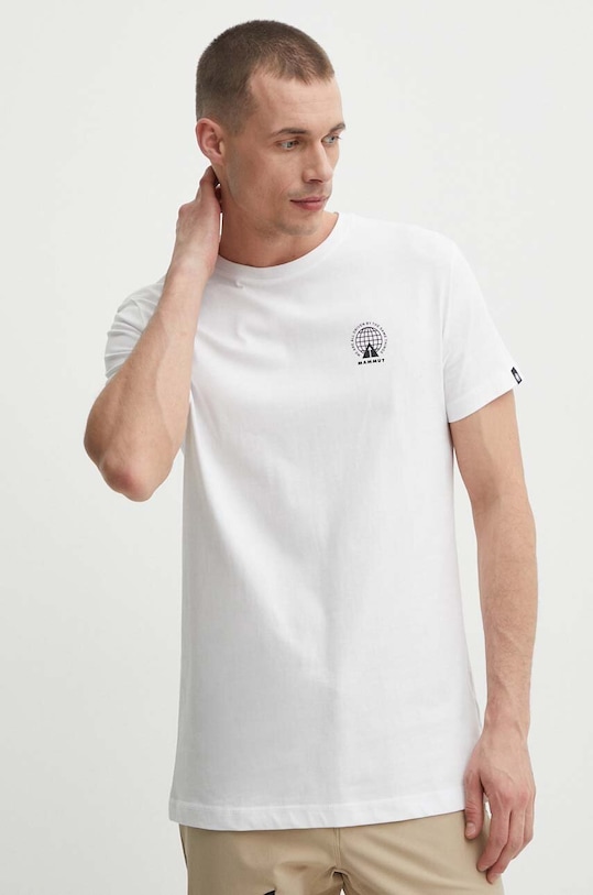 Tričko Mammut Massone 1017.05202 bílá SS24