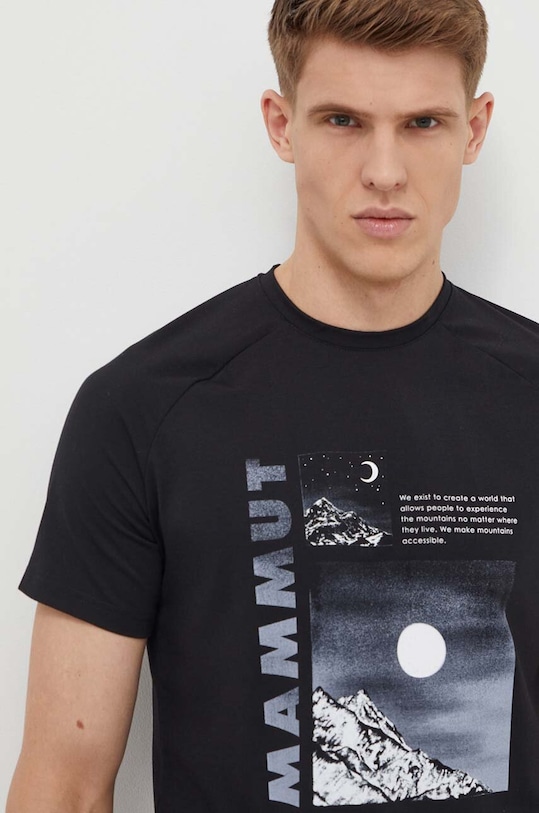 Αθλητικό μπλουζάκι Mammut Mountain μαύρο 1017.05292