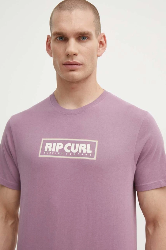 Pamučna majica Rip Curl Planet friendly ljubičasta 0CEMTE