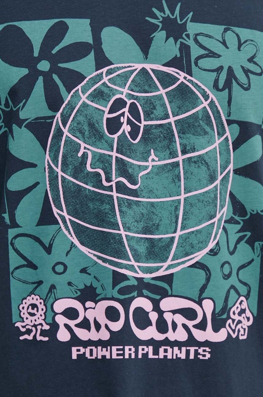 Βαμβακερό μπλουζάκι Rip Curl 0EVMTE σκούρο μπλε