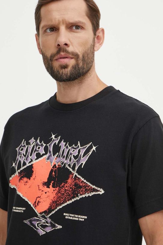 Bavlnené tričko Rip Curl čierna 0EYMTE
