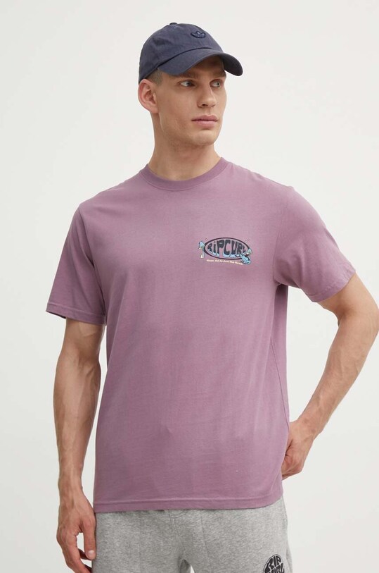 Oblečení Bavlněné tričko Rip Curl 0F3MTE fialová