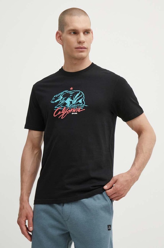 Rip Curl t-shirt bawełniany czarny 0FKMTE