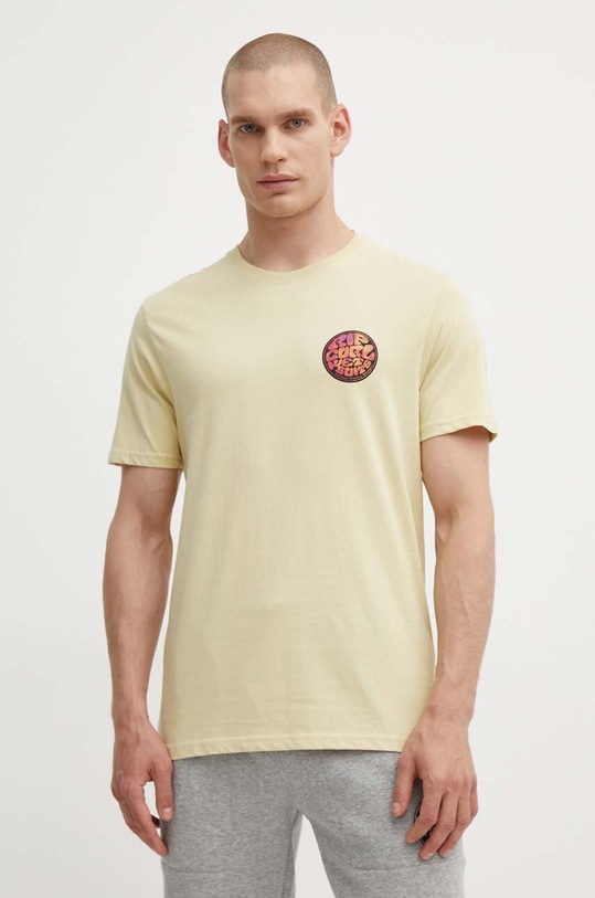 Oblečení Bavlněné tričko Rip Curl 0FNMTE žlutá