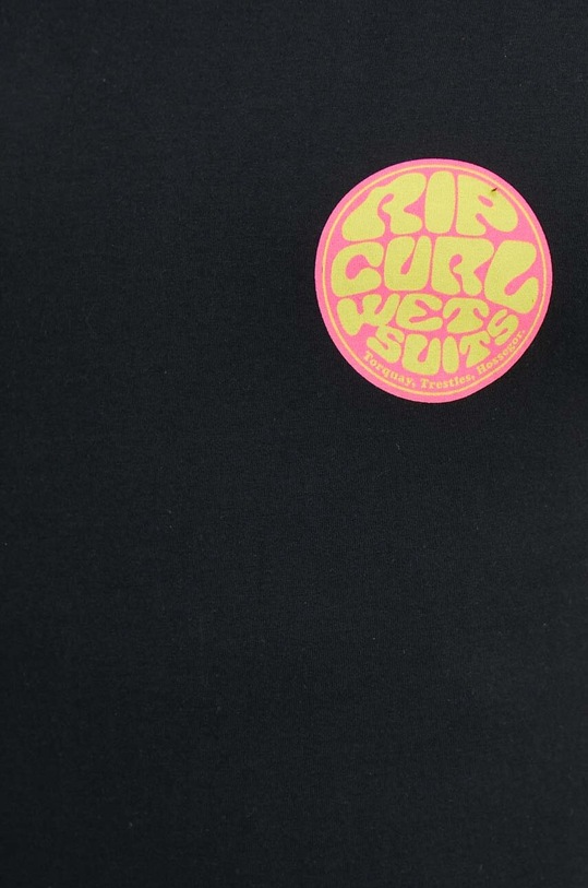 Βαμβακερό μπλουζάκι Rip Curl 0FNMTE μαύρο