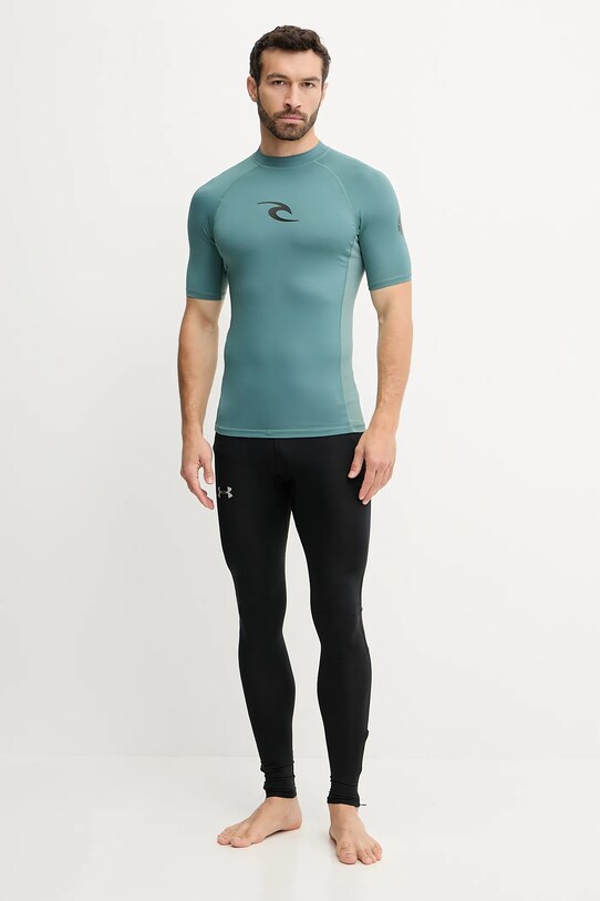Rip Curl tricou de înot WAVES UPF 142MRV turcoaz SS25