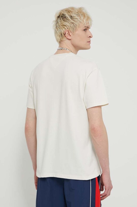 Одяг Бавовняна футболка Tommy Jeans Archive Games DM0DM19545 бежевий