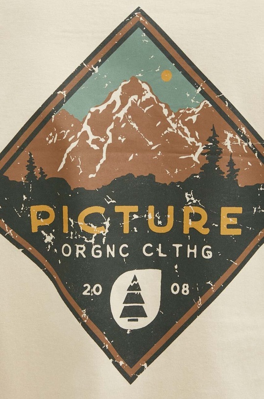 Bavlnené tričko Picture Usil MTS1104 béžová