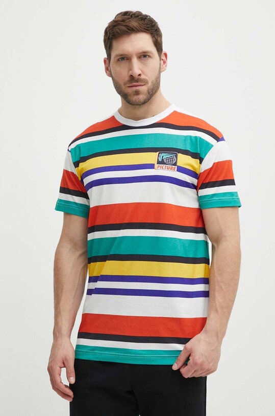 Picture tricou din bumbac Slab MTS1137 multicolor SS24