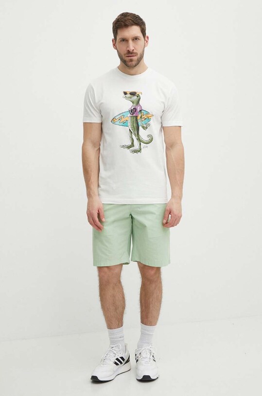 Picture t-shirt bawełniany Jecko MTS1139 biały SS24