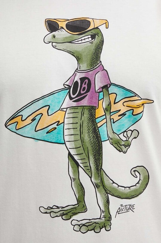 Picture t-shirt bawełniany Jecko MTS1139 biały