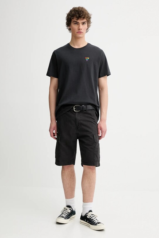 Levi's pamut póló Pride 24671 fekete SS25