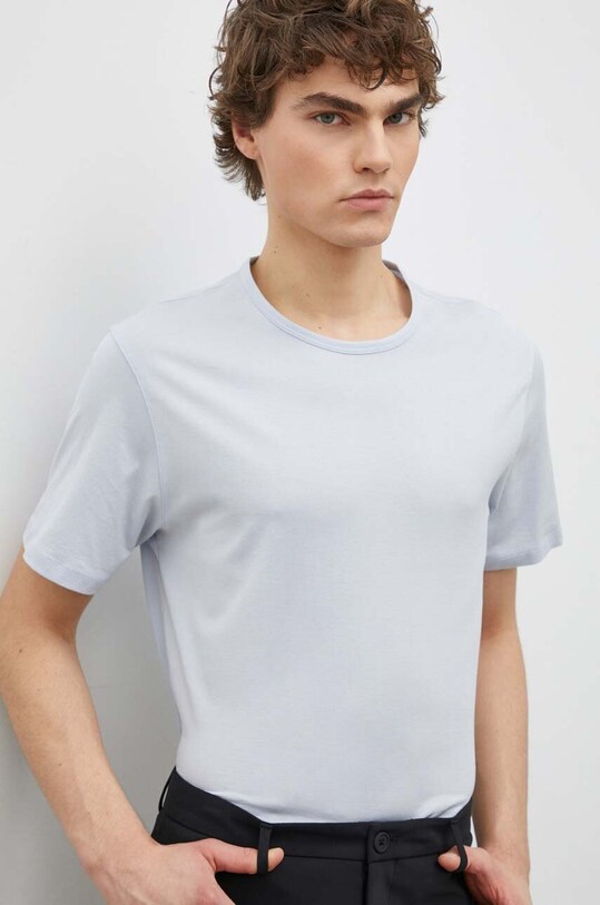 Theory tricou din bumbac J0194523 albastru AW24