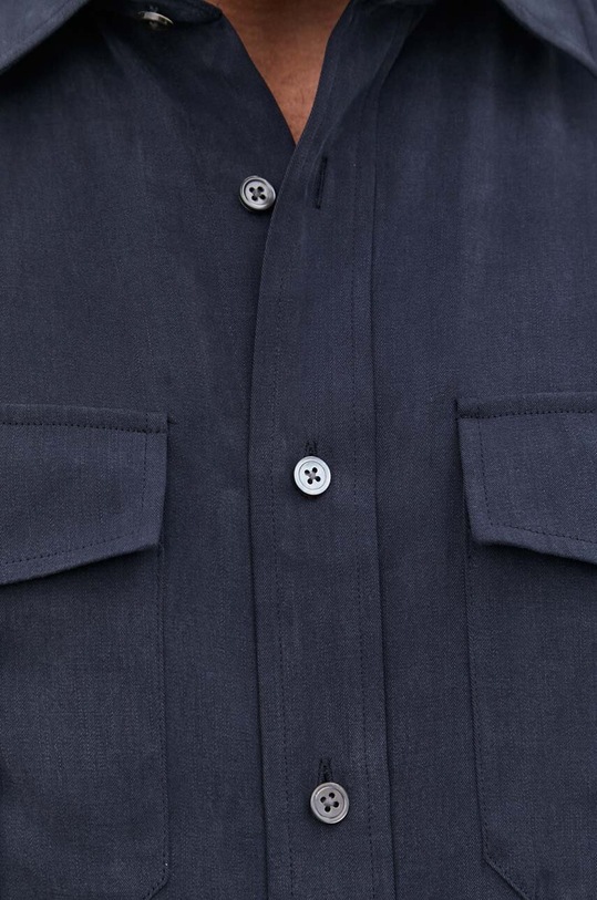 Πουκάμισο Theory O0279501 σκούρο μπλε SS24