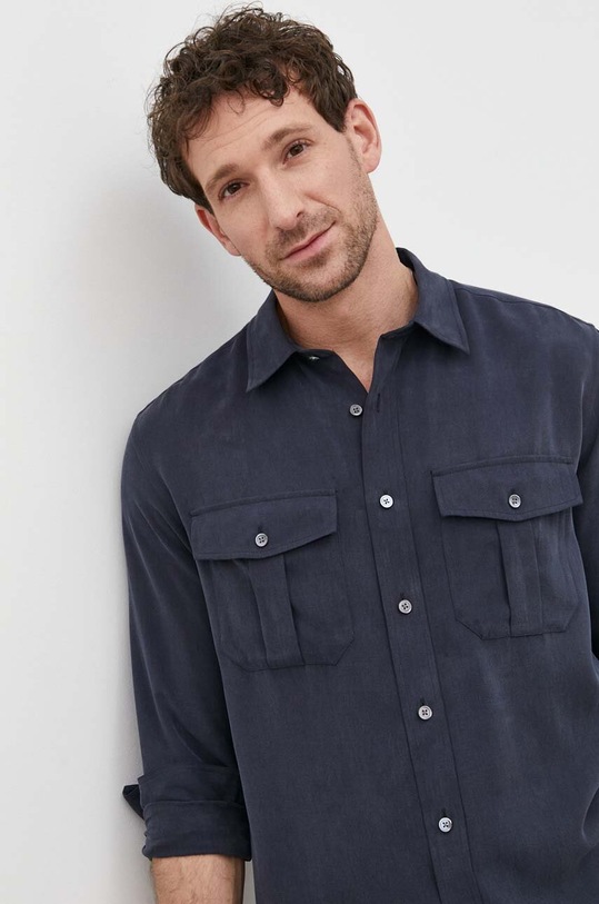 Πουκάμισο Theory O0279501 σκούρο μπλε