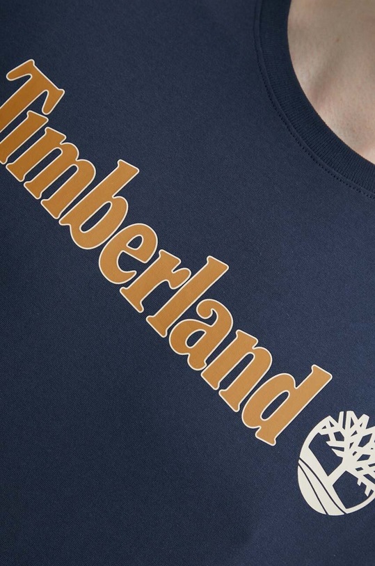 Timberland tricou din bumbac TB0A5UPQ4331 bleumarin