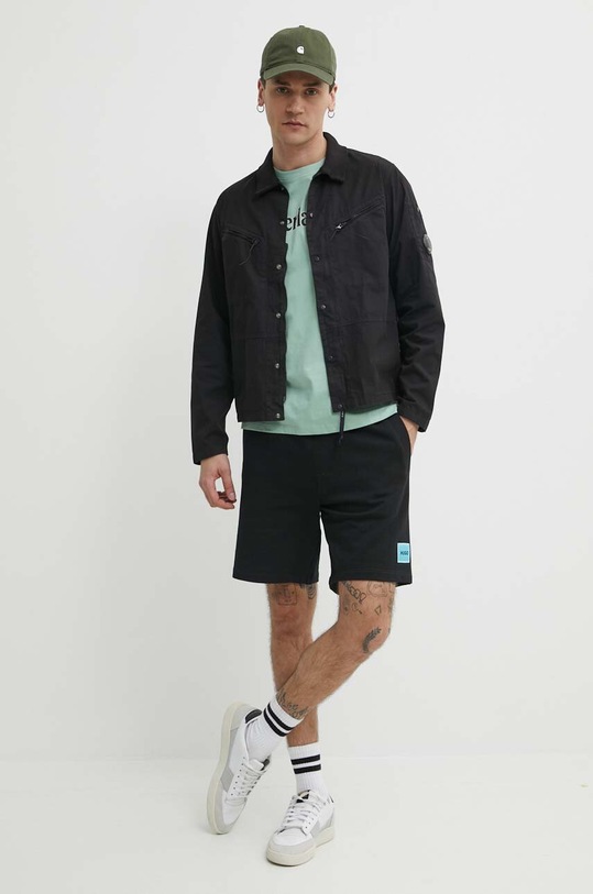 Timberland tricou din bumbac TB0A5UPQEW01 verde SS24