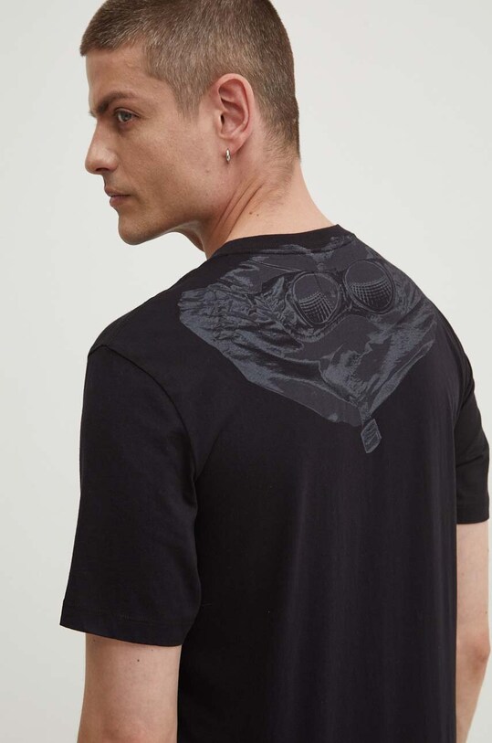 C.P. Company t-shirt bawełniany Jersey Goggle bawełna czarny 16CMTS044A005100W