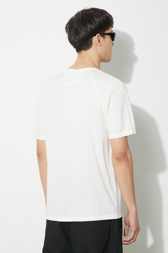 Abbigliamento C.P. Company t-shirt in cotone Mercerized Jersey Logo 16CMTS088A006374G bianco