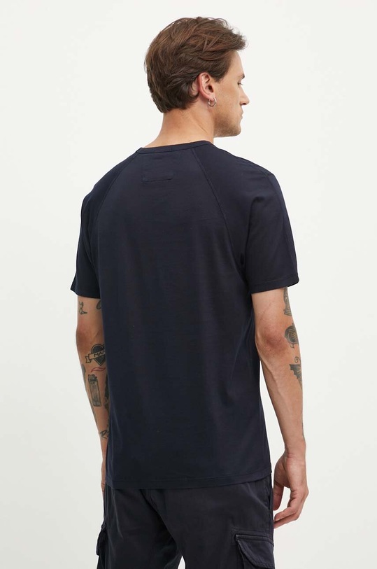 Odzież C.P. Company t-shirt bawełniany Mercerized Jersey Logo 16CMTS088A006374G granatowy