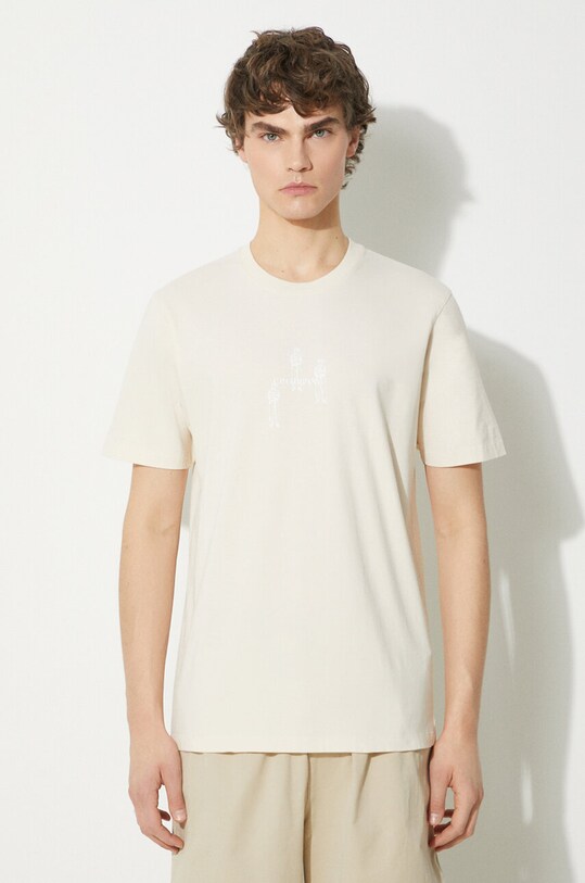 C.P. Company cotton t-shirt Jersey Relaxed Graphic regular beige 16CMTS143A006586W