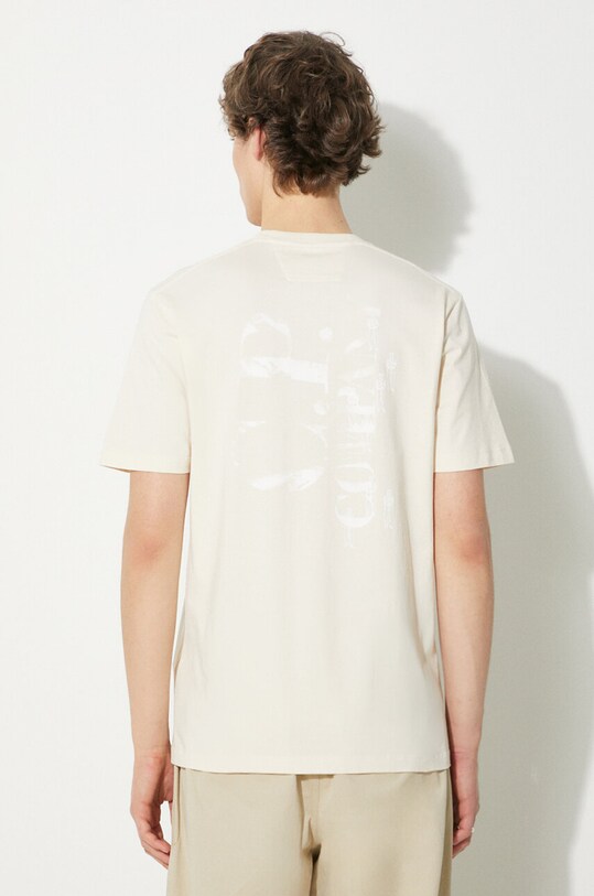 C.P. Company cotton t-shirt Jersey Relaxed Graphic 16CMTS143A006586W beige SS24