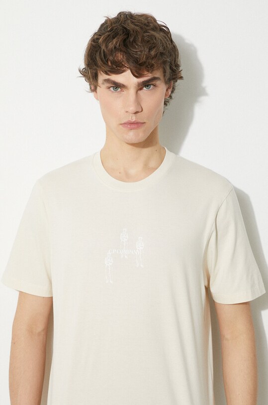 Clothing C.P. Company cotton t-shirt Jersey Relaxed Graphic 16CMTS143A006586W beige