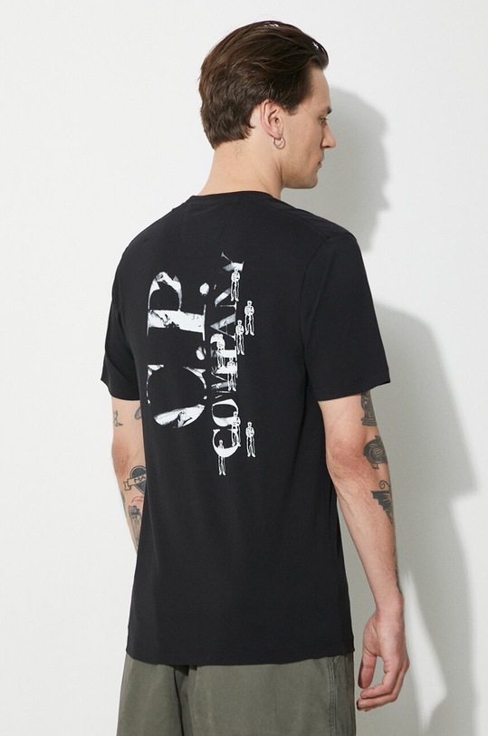 C.P. Company t-shirt in cotone Jersey Relaxed Graphic nero 16CMTS143A006586W