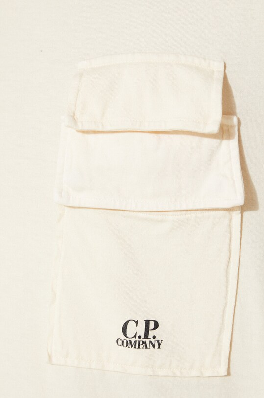 C.P. Company cotton t-shirt Jersey Flap Pocket beige 16CMTS211A005697G