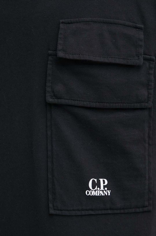 Хлопковая футболка C.P. Company Jersey Flap Pocket 16CMTS211A005697G чёрный
