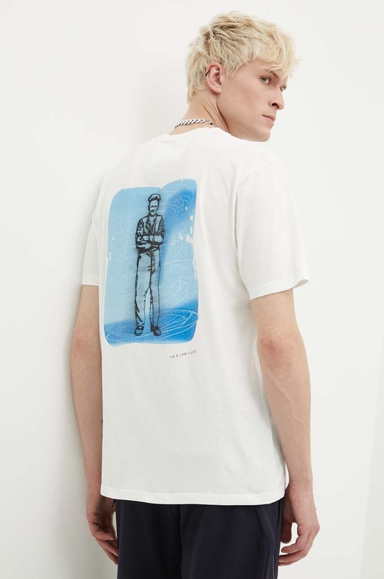 C.P. Company t-shirt in cotone Jersey Artisanal British Sailor sovrastampa bianco 16CMTS286A005431G