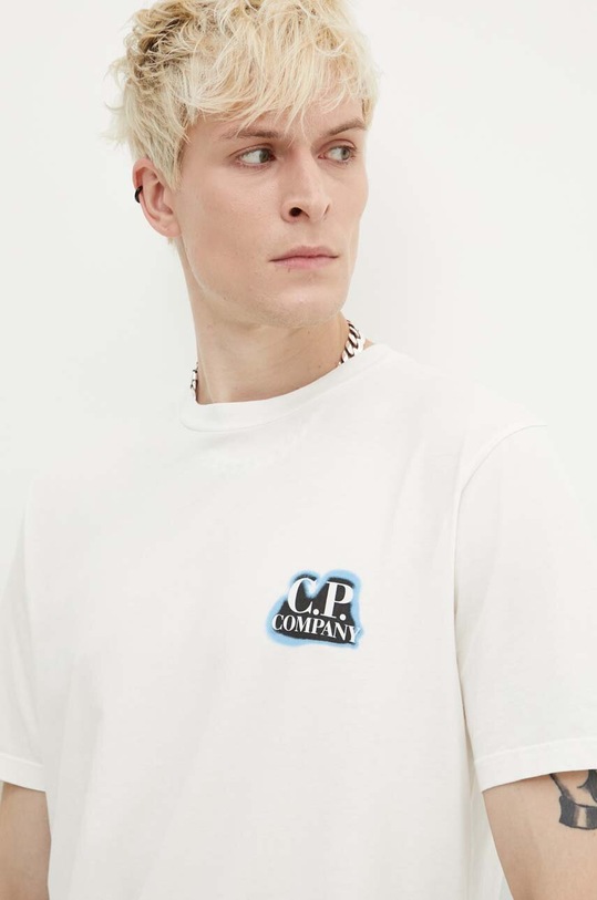 C.P. Company t-shirt in cotone Jersey Artisanal British Sailor bianco 16CMTS286A005431G