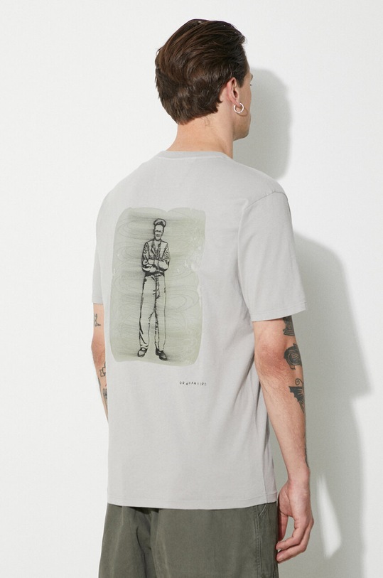 Одежда Хлопковая футболка C.P. Company Jersey Artisanal British Sailor 16CMTS286A005431G серый