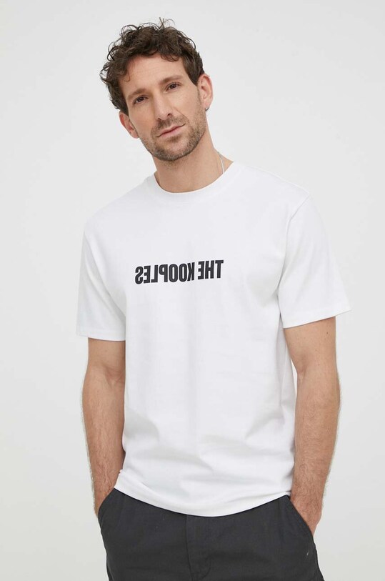 Хлопковая футболка The Kooples хлопок белый HTSC28024K