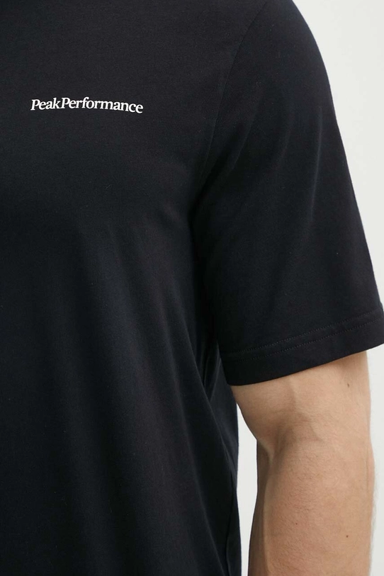 Peak Performance t-shirt bawełniany czarny G79869