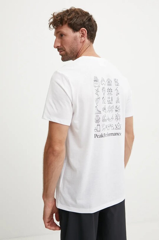 Peak Performance tricou alb G79744