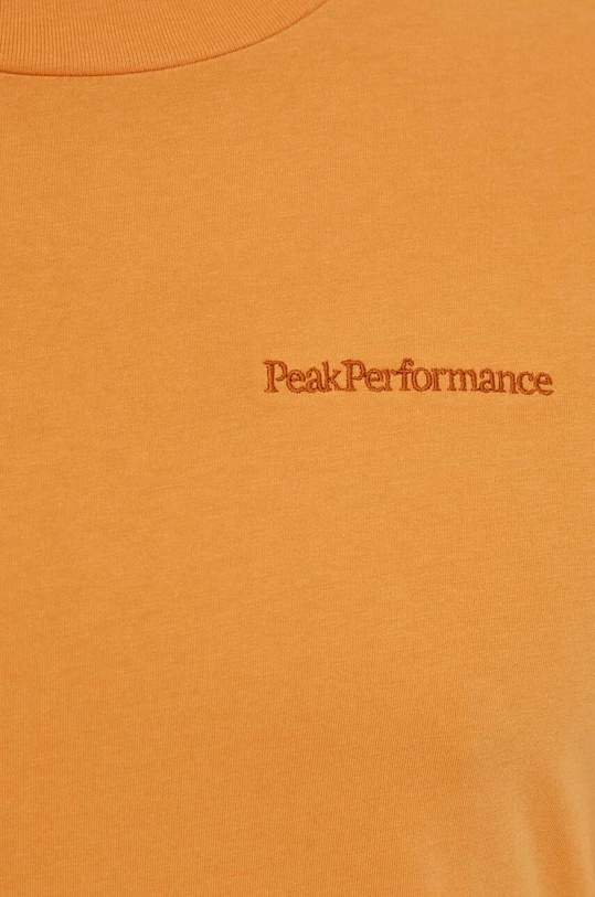 Peak Performance t-shirt bawełniany G79570 pomarańczowy
