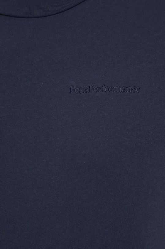 Бавовняна футболка Peak Performance G79570 темно-синій