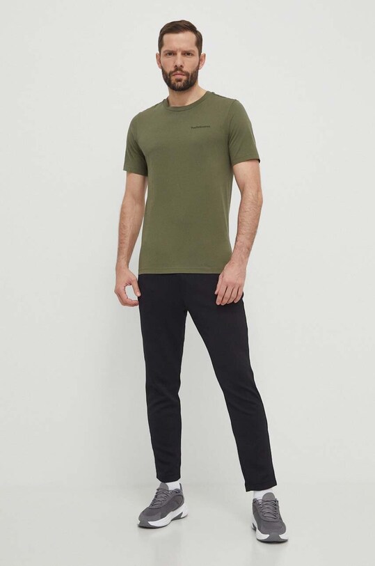 Peak Performance t-shirt bawełniany G79570 zielony SS25