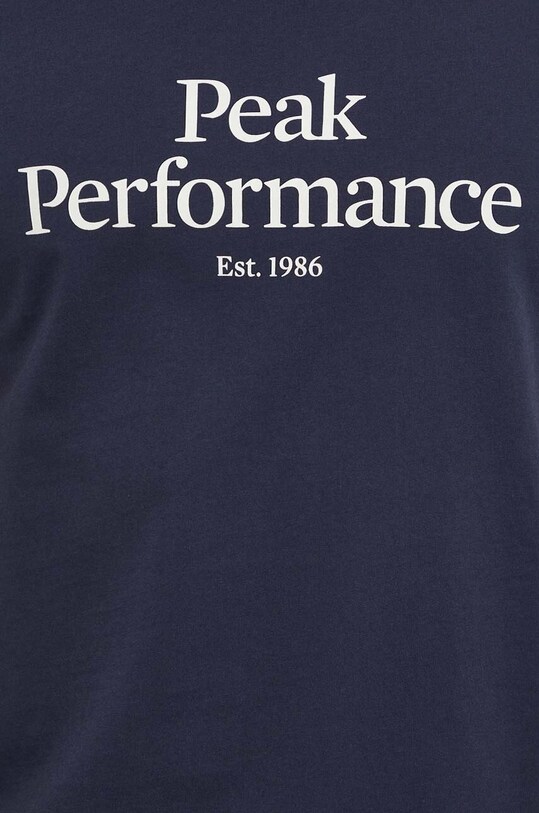 Бавовняна футболка Peak Performance G79567 темно-синій