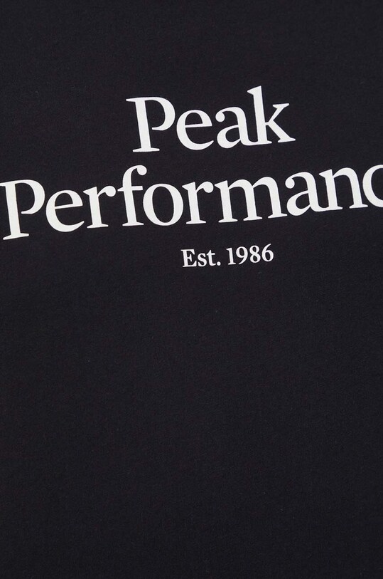 Bombažna kratka majica Peak Performance G79567 črna