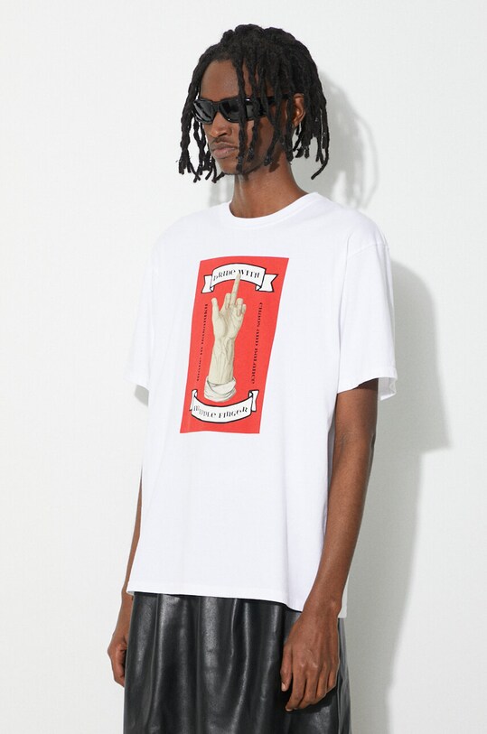 Undercover t-shirt in cotone Tee bianco UC1D3810