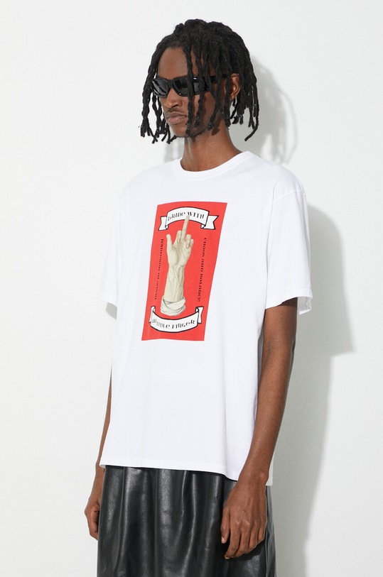 Хлопковая футболка Undercover Tee белый UC1D3810