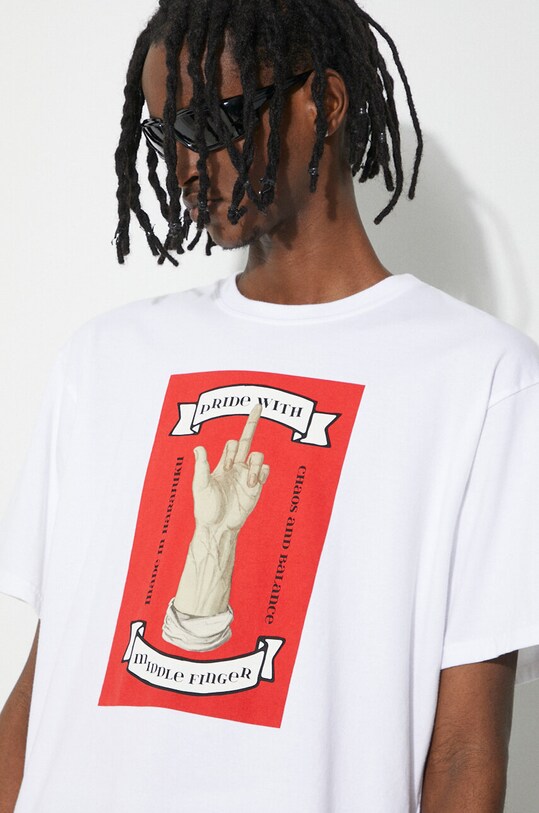 Undercover t-shirt in cotone Tee UC1D3810 bianco