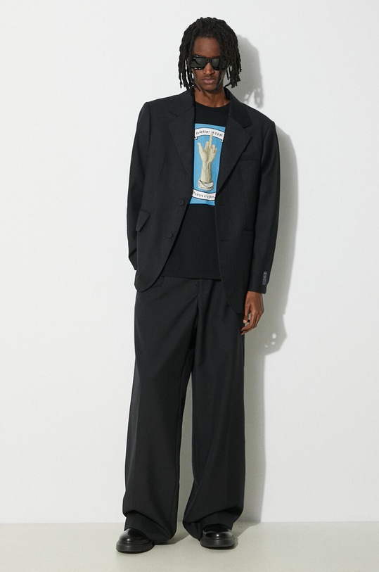 Undercover t-shirt bawełniany Tee UC1D3810 czarny SS24