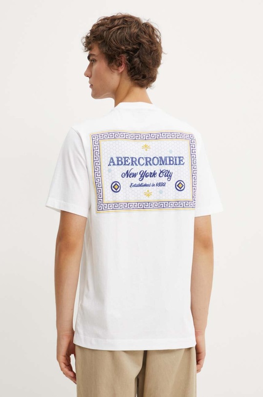 Abercrombie & Fitch t-shirt in cotone bianco KI123.3317.100