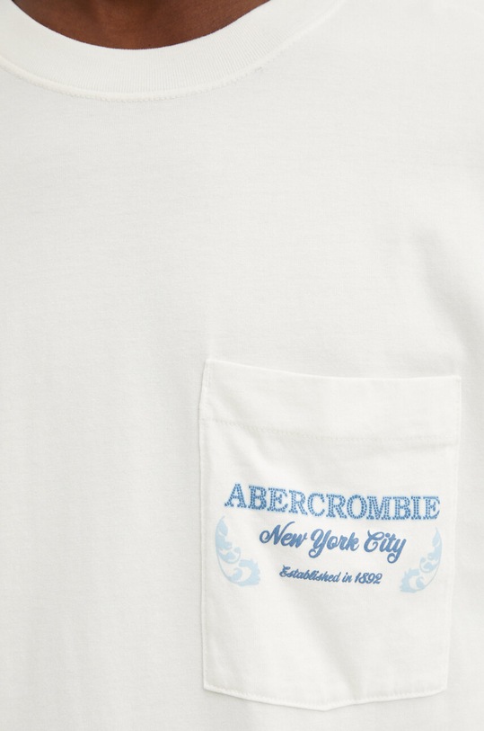 Bavlněné tričko Abercrombie & Fitch KI123.3317.101 béžová