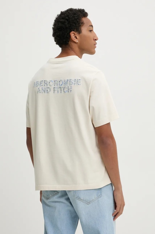 Odjeća Pamučna majica Abercrombie & Fitch KI123.3319.150 bež